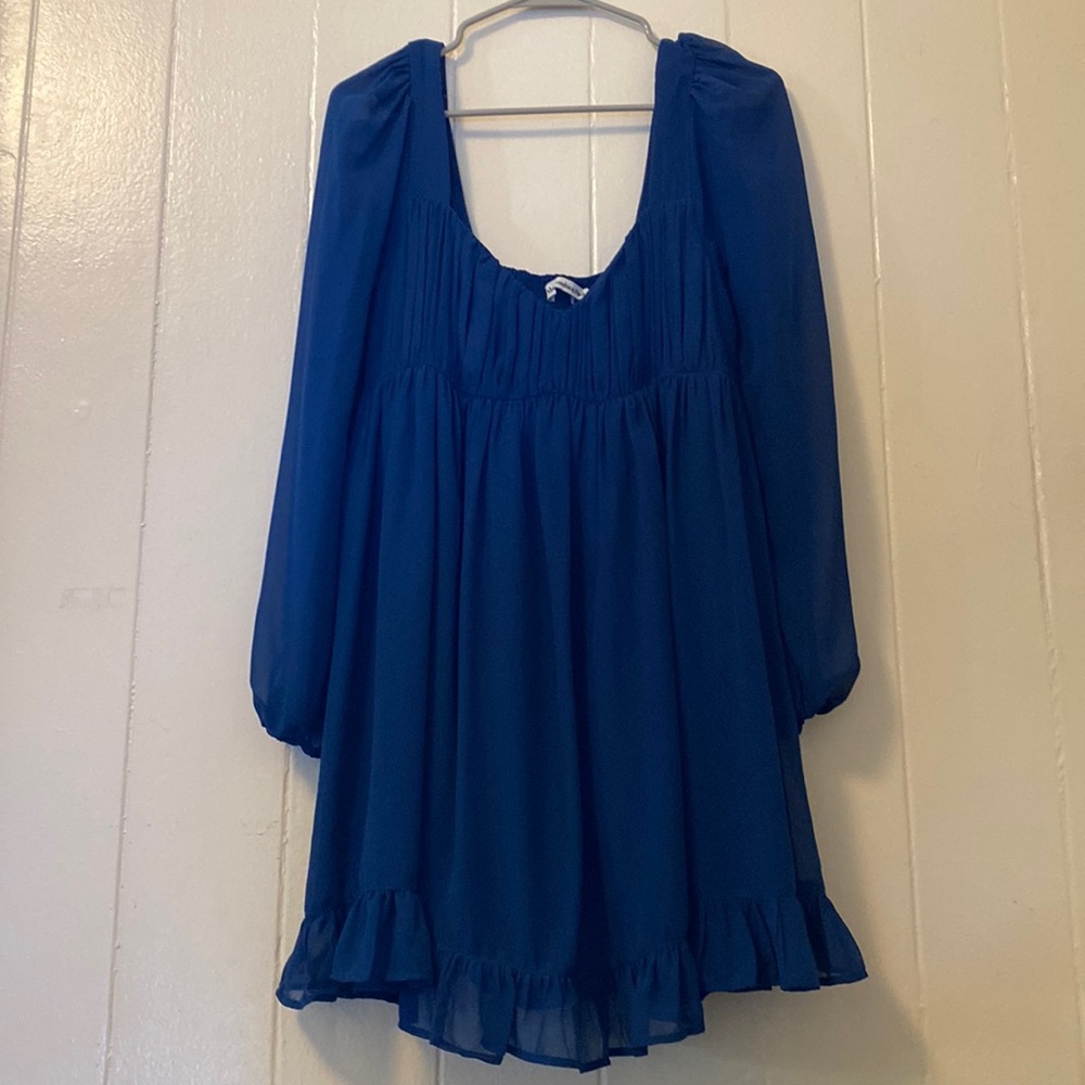 Abercrombie & Fitch Blue Long Sleeve Dress